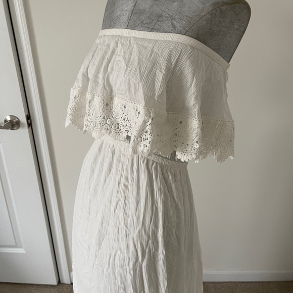 MISA LOS ANGELES STRAPLESS GAUZE BOHO MAXI DRESS - Picture 6 of 8